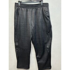 Tek Gear Sweatpants Mens L Gray Warm Tek Fleece Textured Athletic Joggers